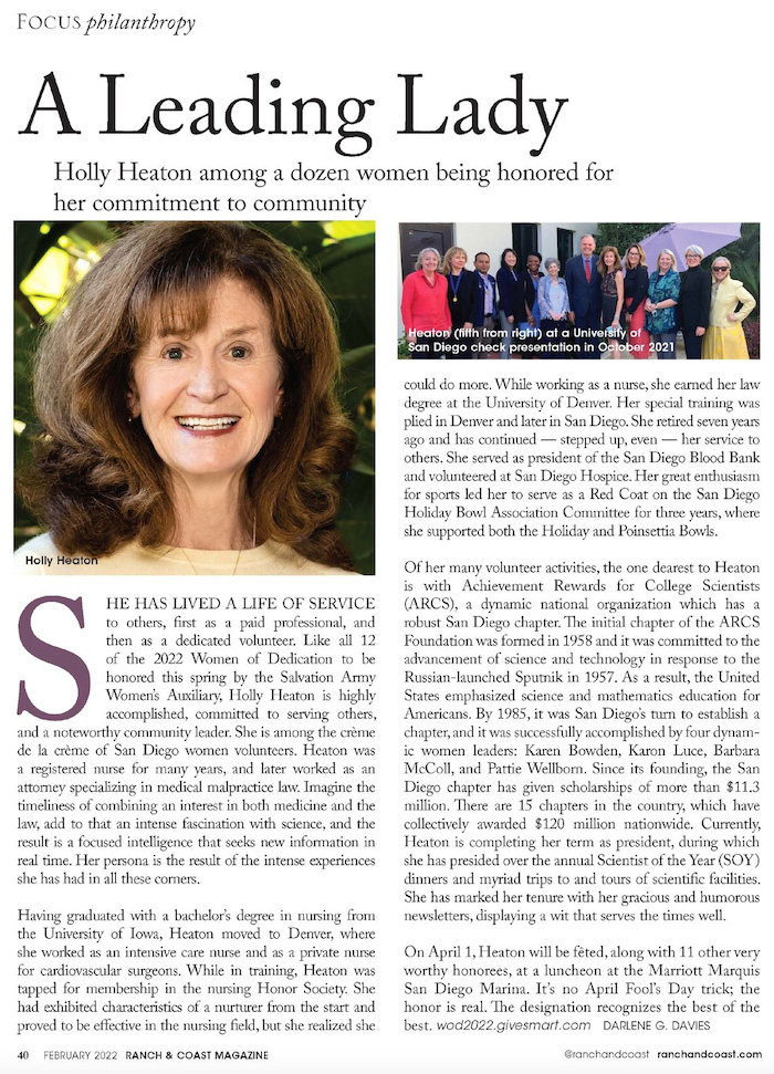 Holly Heaton Honored